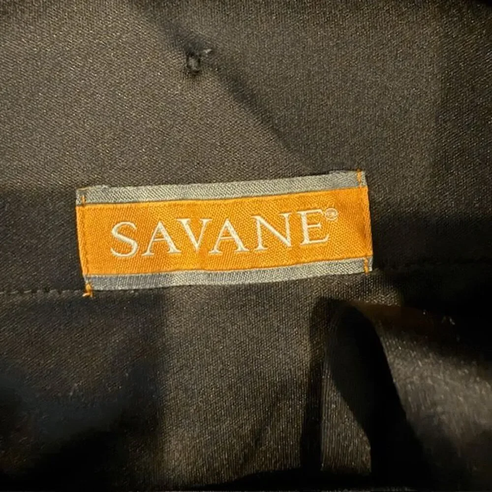 Savane Stretch Comfort Dress Pants Charcoal Gray 40x30 Trousers Slacks‎ Business